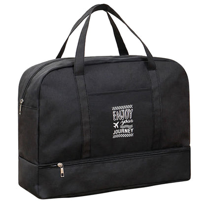 TB-0597 Large Size Portable Travel Handbag Clothes Shoes Cosmetics Storage Bag with PVC Waterproof Pouch