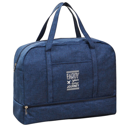 TB-0597 Large Size Portable Travel Handbag Clothes Shoes Cosmetics Storage Bag with PVC Waterproof Pouch
