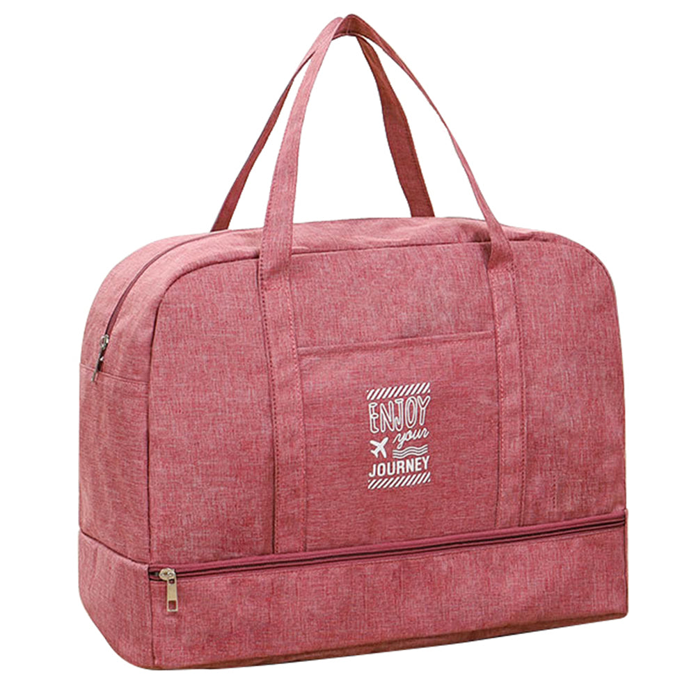 TB-0597 Large Size Portable Travel Handbag Clothes Shoes Cosmetics Storage Bag with PVC Waterproof Pouch