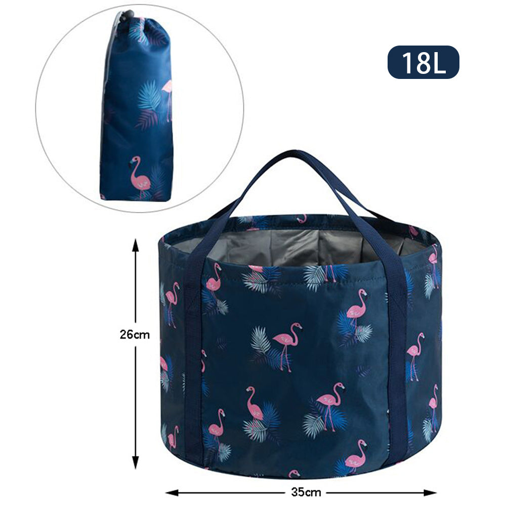 Large Size Portable Folding Travel Face Washing Water Bucket Waterproof Camping Hiking Water Holder Basin