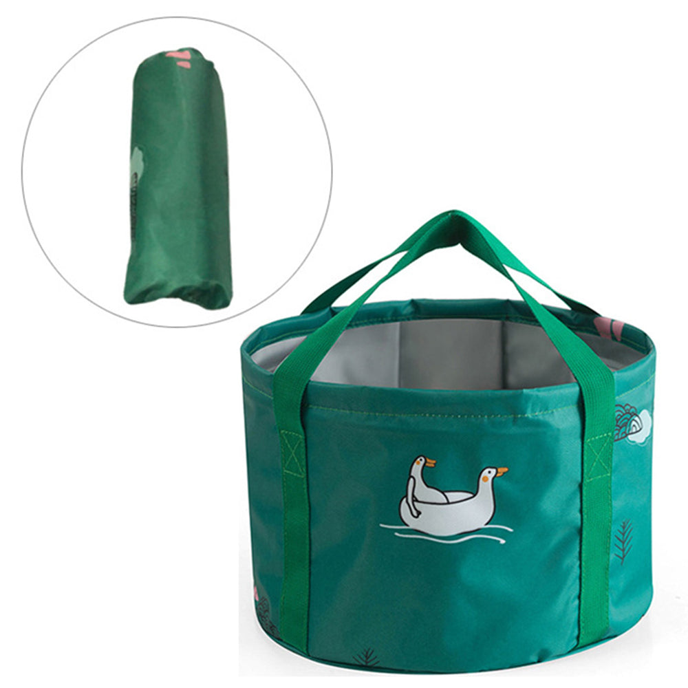 Large Size Portable Folding Travel Face Washing Water Bucket Waterproof Camping Hiking Water Holder Basin