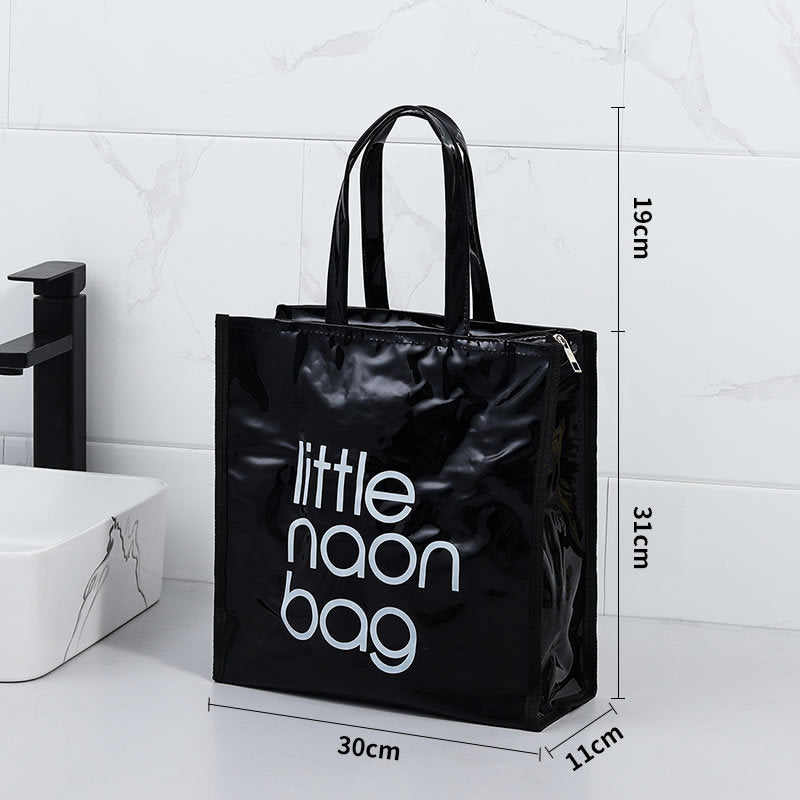 TB-0555 PVC Waterproof Translucent Large Capacity Wash Bag Hand Bag Storage Bag