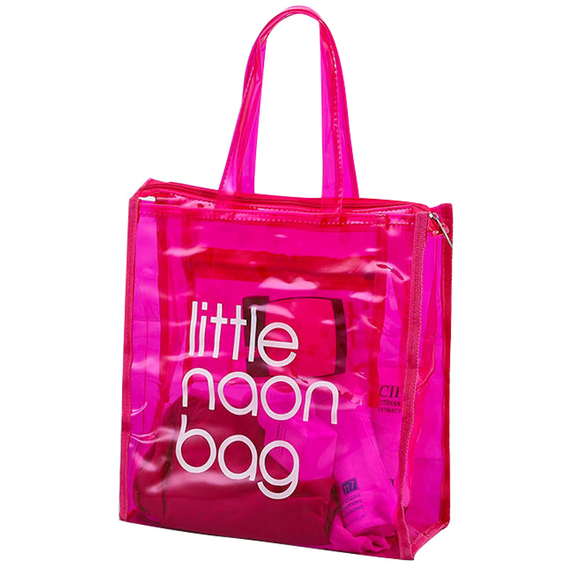 TB-0555 PVC Waterproof Translucent Large Capacity Wash Bag Hand Bag Storage Bag