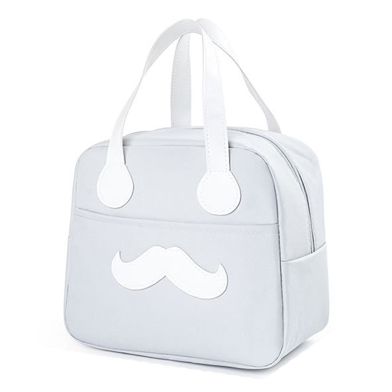 TB-0661 Small Size Cute Cartoon Expression Insulated Lunch Carrying Bag Student Bento Handbag
