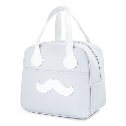 TB-0661 Small Size Cute Cartoon Expression Insulated Lunch Carrying Bag Student Bento Handbag