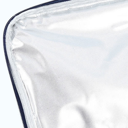 TB-0425 Double Zippered Thermal Lunch Bag Waterproof Cationic Oxford Cloth Insulated Lunch Box for School Work, Size S