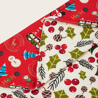 Christmas Dog Bandanas Pet Bib Bandanas Pet Scarf Washable Dog Bib Costume [Size: M/L]