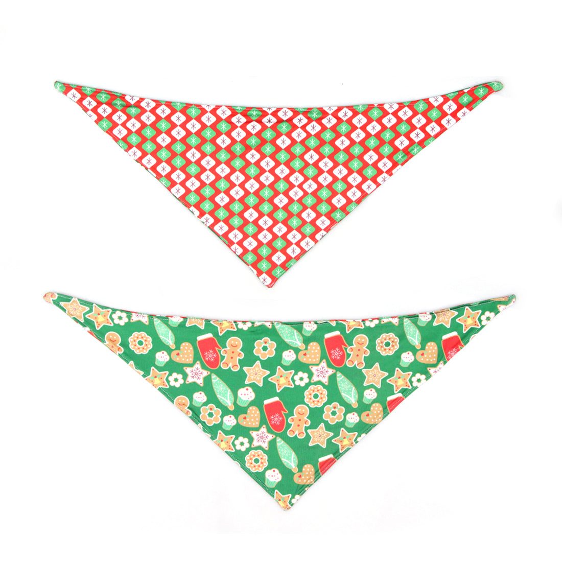 Christmas Dog Bandanas Pet Bib Bandanas Pet Scarf Washable Dog Bib Costume [Size: M/L]