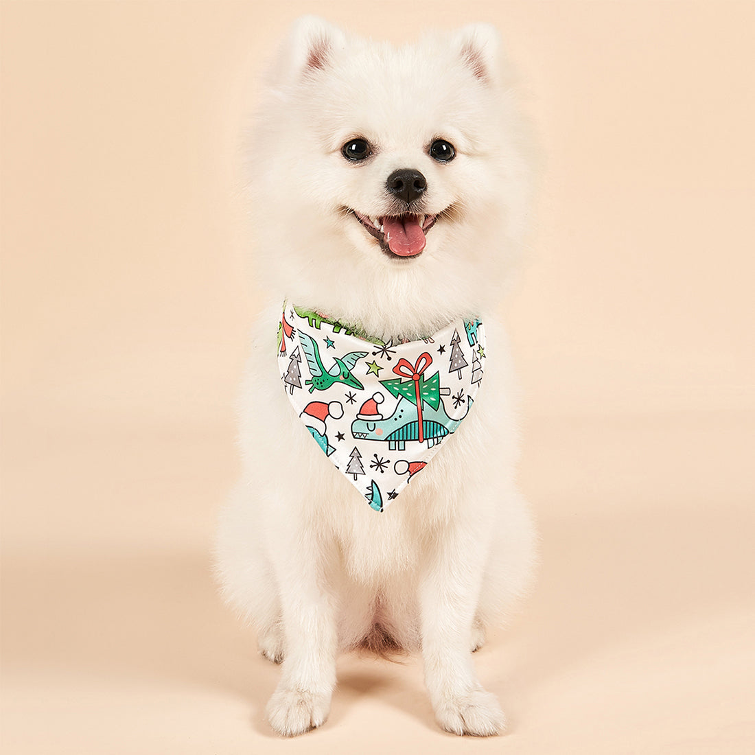 Christmas Dog Bandanas Pet Bib Bandanas Pet Scarf Washable Dog Bib Costume [Size: M/L]