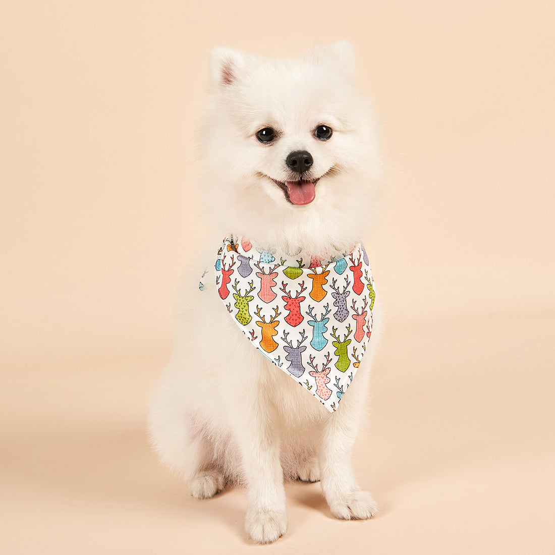 Christmas Dog Bandanas Pet Bib Bandanas Pet Scarf Washable Dog Bib Costume [Size: M/L]