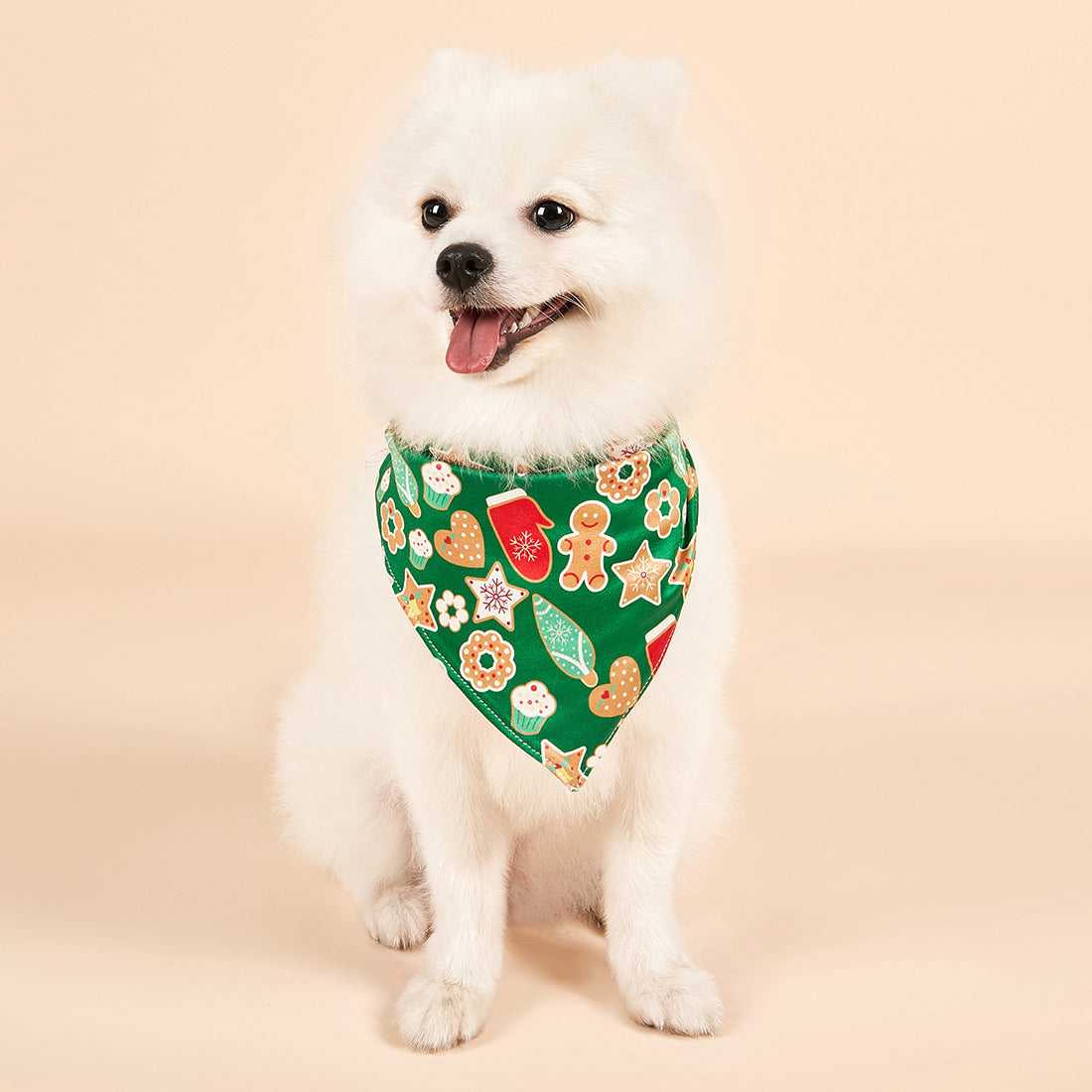 Christmas Dog Bandanas Pet Bib Bandanas Pet Scarf Washable Dog Bib Costume [Size: S]