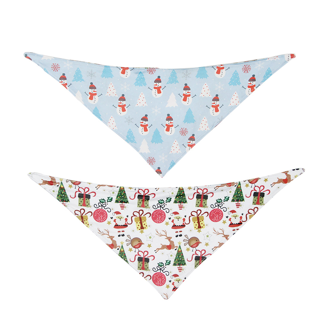 Christmas Dog Bandanas Pet Bib Bandanas Pet Scarf Washable Dog Bib Costume [Size: S]
