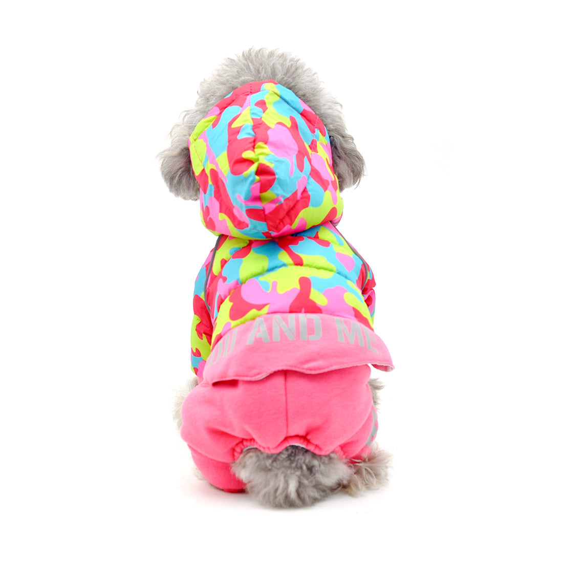 TG-CL062 Camouflage Splicing Pet Dog Hoodie Coat Waterproof Winter Puppy Costumes