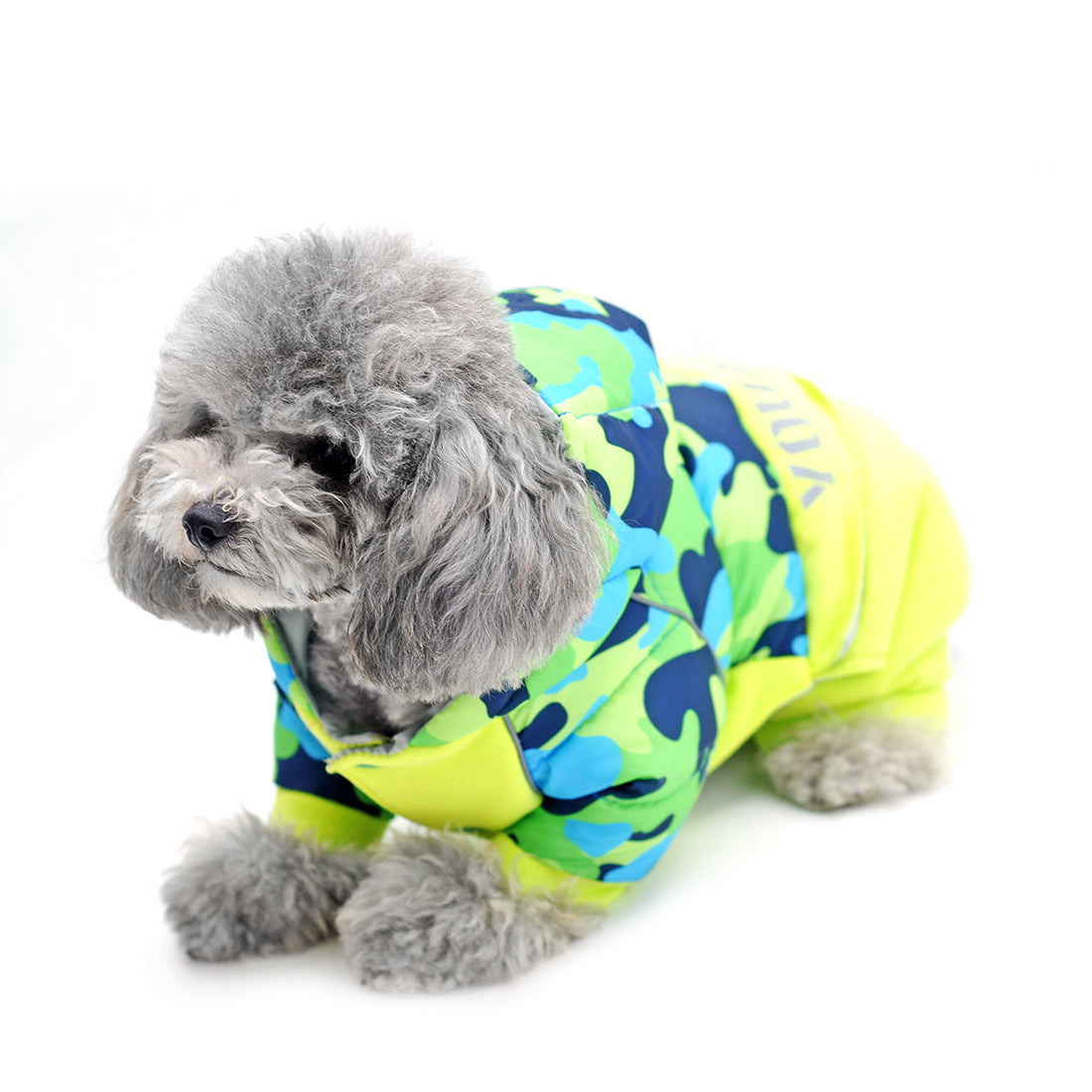 TG-CL062 Camouflage Splicing Pet Dog Hoodie Coat Waterproof Winter Puppy Costumes