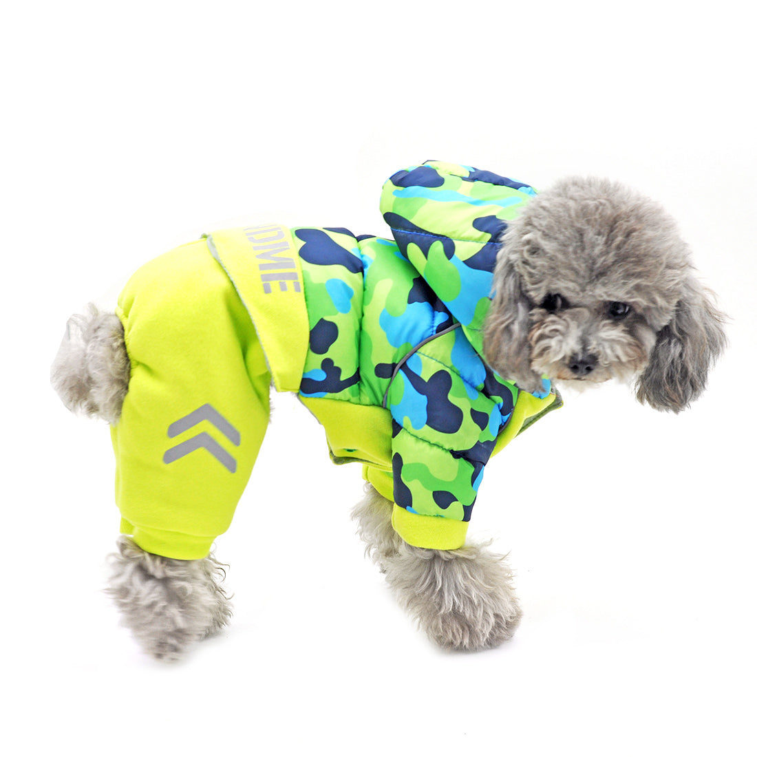 TG-CL062 Camouflage Splicing Pet Dog Hoodie Coat Waterproof Winter Puppy Costumes