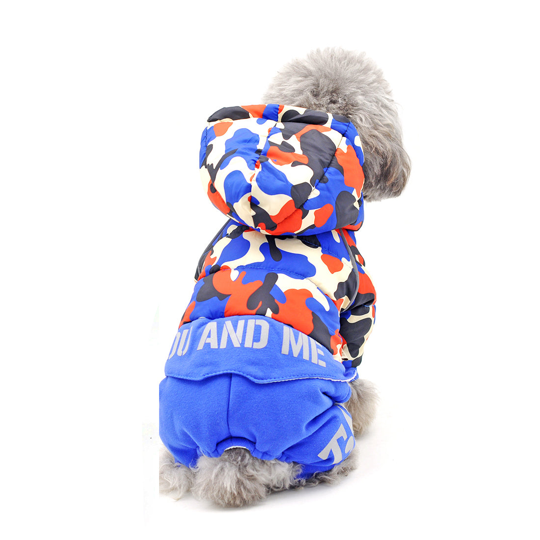 TG-CL062 Camouflage Splicing Pet Dog Hoodie Coat Waterproof Winter Puppy Costumes