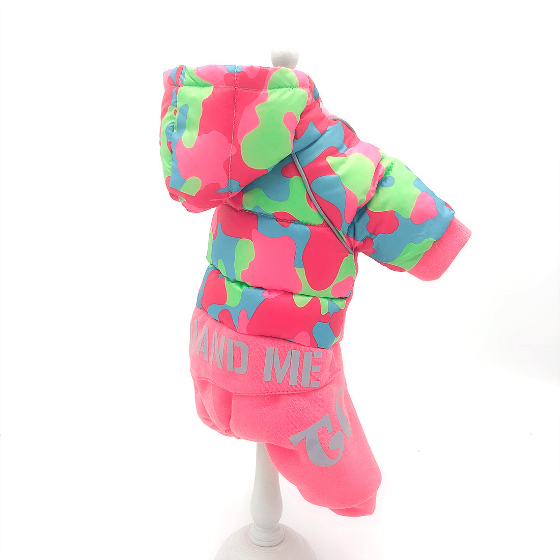 TG-CL062 Camouflage Splicing Pet Dog Hoodie Coat Waterproof Winter Puppy Costumes