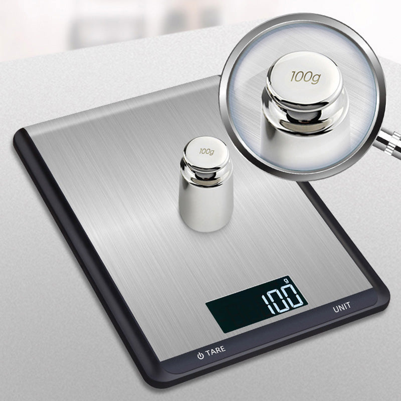 10kg/1g Stainless Steel Electronic Scale Kitchen Precision Digital Food Scale with LCD Display