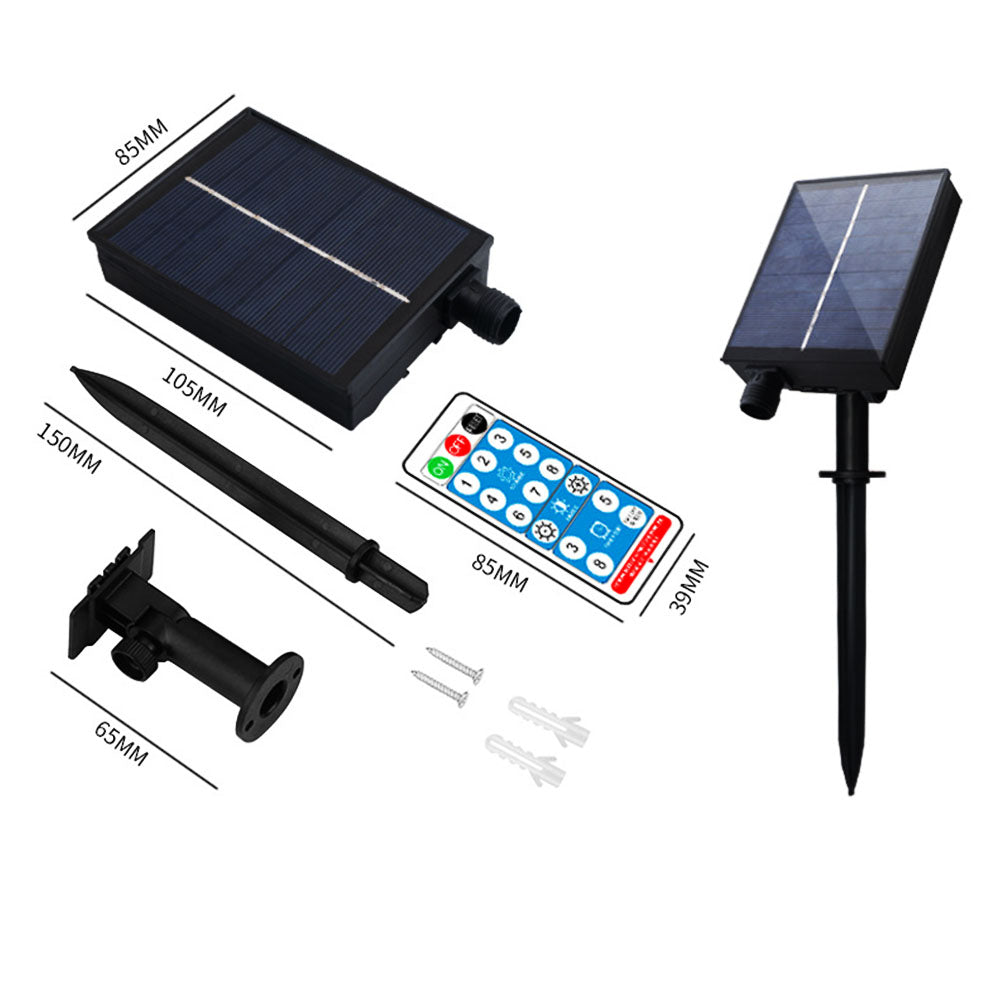 104LED Outdoor Solar LED Umbrella Light Waterproof Remote Control Beach Birthday String Lamp