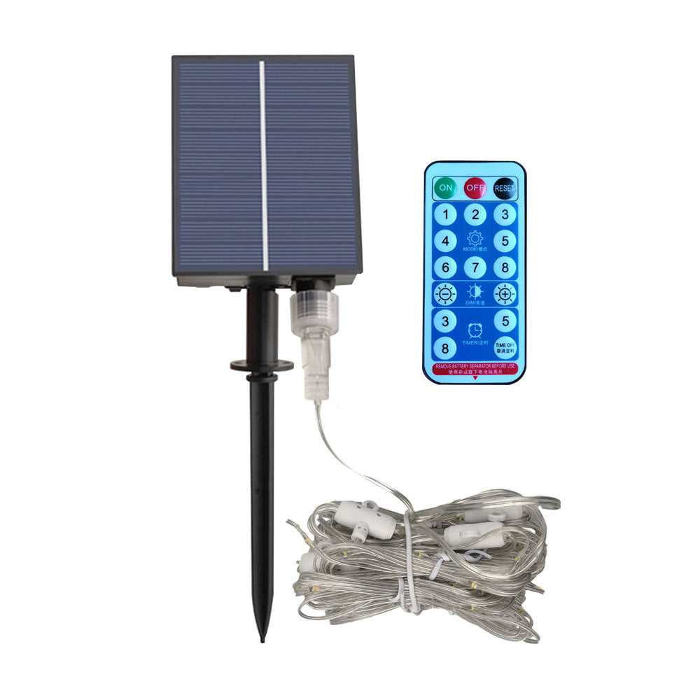 104LED Outdoor Solar LED Umbrella Light Waterproof Remote Control Beach Birthday String Lamp