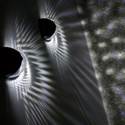 2pcs SM3026 LED Solar Wall Lights Outdoor Lighting Fence Lamp Night Light Garden Yard Decoration