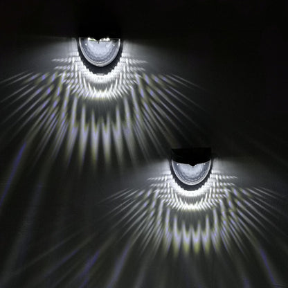 2pcs SM3026 LED Solar Wall Lights Outdoor Lighting Fence Lamp Night Light Garden Yard Decoration