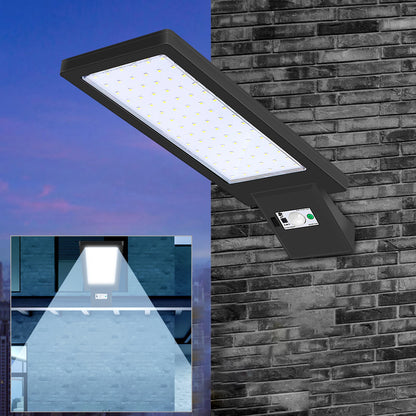 Style A 90-LED Motion Sensor Solar Powered Lamp Waterproof Remote Control Wall Light for Outdoor Garden Courtyard