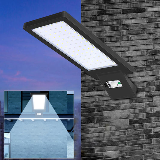 Style A 90-LED Motion Sensor Solar Powered Lamp Waterproof Remote Control Wall Light for Outdoor Garden Courtyard