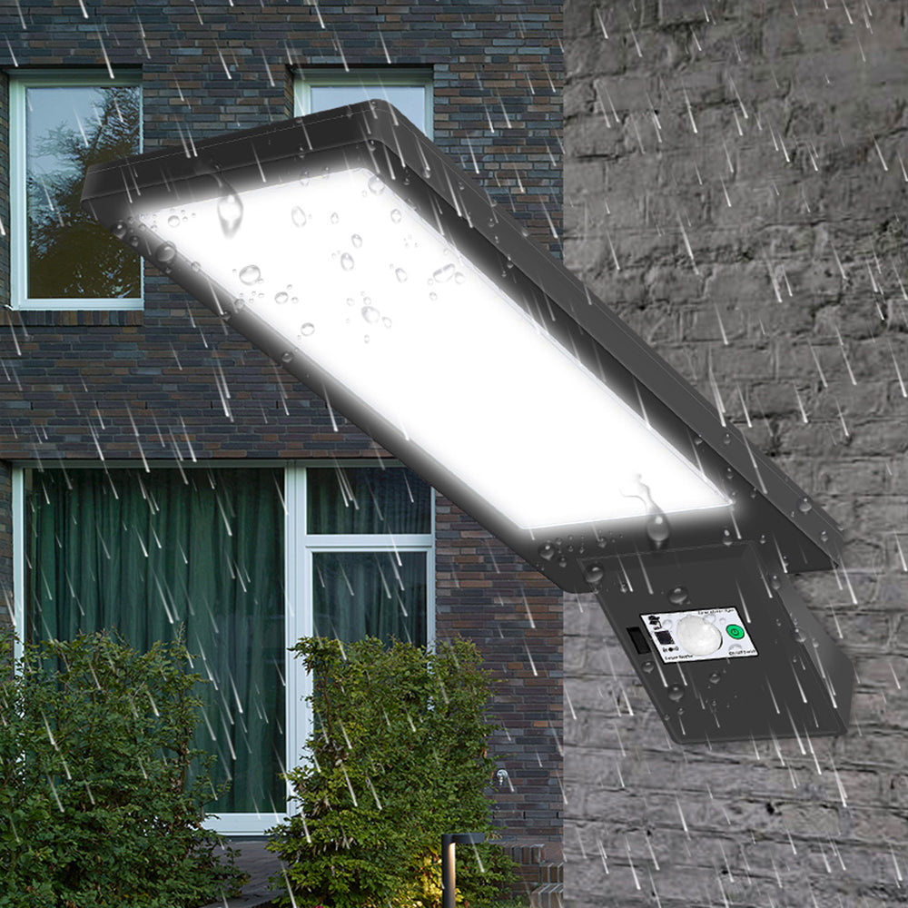 Style A 90-LED Motion Sensor Solar Powered Lamp Waterproof Remote Control Wall Light for Outdoor Garden Courtyard