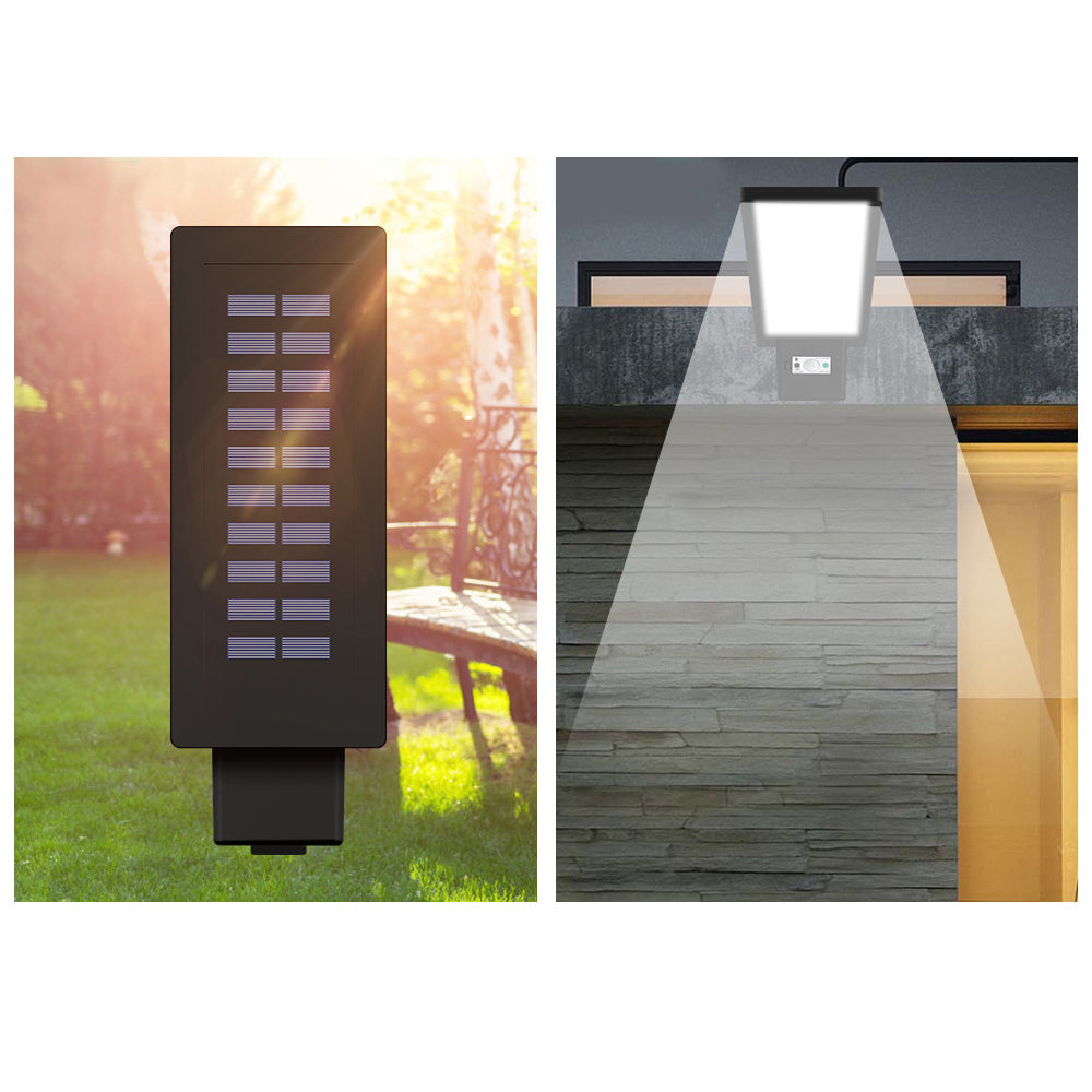 Style A 90-LED Motion Sensor Solar Powered Lamp Waterproof Remote Control Wall Light for Outdoor Garden Courtyard