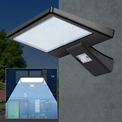 Style B Waterproof Motion Sensor 90 LEDs Solar Powered Remote Control Wall Light for Outdoor Garden Courtyard
