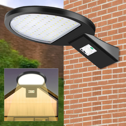 Style C Outdoor Garden Waterproof Motion Sensor 90 LEDs Solar Powered Wall Light with Remote Control