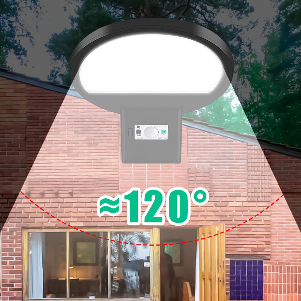 Style C Outdoor Garden Waterproof Motion Sensor 90 LEDs Solar Powered Wall Light with Remote Control