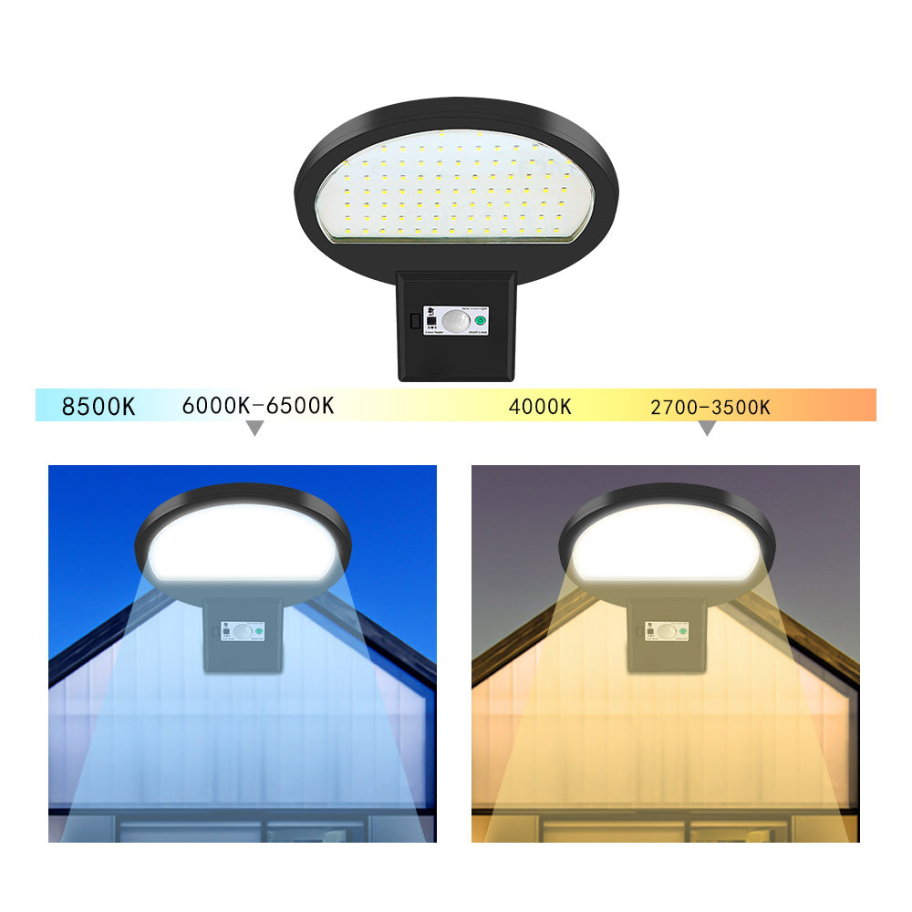 Style C Outdoor Garden Waterproof Motion Sensor 90 LEDs Solar Powered Wall Light with Remote Control