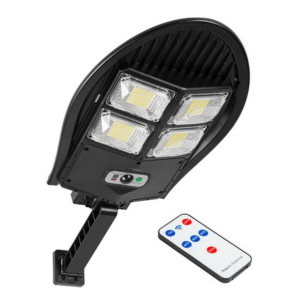 Solar Power Bright LED Wall Light Human Body Induction Outdoor Waterproof Garden Yard Street Lamp with Remote Control