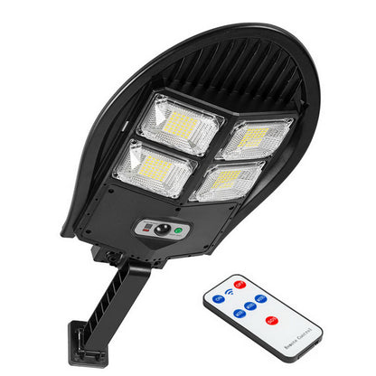 Solar Power Bright LED Wall Light Human Body Induction Outdoor Waterproof Garden Yard Street Lamp with Remote Control