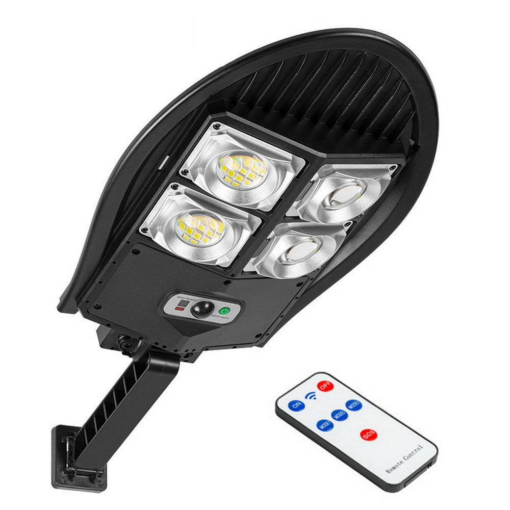 Solar Power Bright LED Wall Light Human Body Induction Outdoor Waterproof Garden Yard Street Lamp with Remote Control