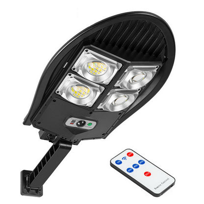 Solar Power Bright LED Wall Light Human Body Induction Outdoor Waterproof Garden Yard Street Lamp with Remote Control
