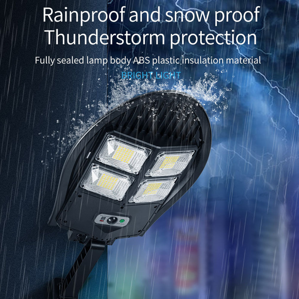 Solar Power Bright LED Wall Light Human Body Induction Outdoor Waterproof Garden Yard Street Lamp with Remote Control