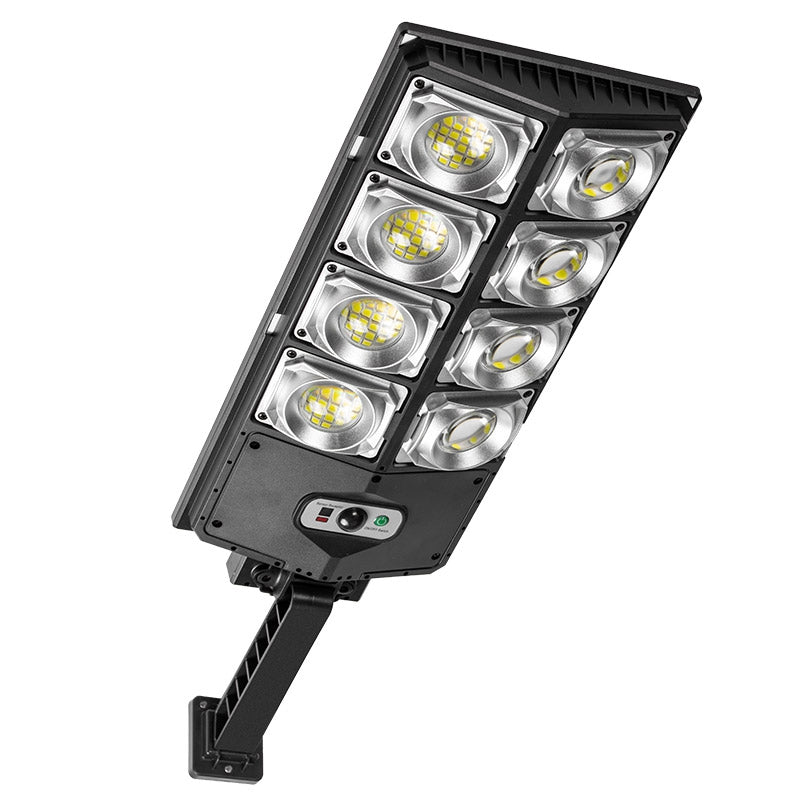 W789AB-4 Waterproof LED Solar Motion Sensor Lights Outdoor Street Lights with Remote Control 3 Lighting Modes Security Light for Front Door Yard Garage