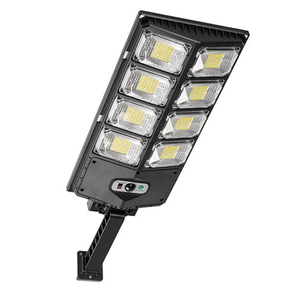 W789AB-4 Waterproof LED Solar Motion Sensor Lights Outdoor Street Lights with Remote Control 3 Lighting Modes Security Light for Front Door Yard Garage