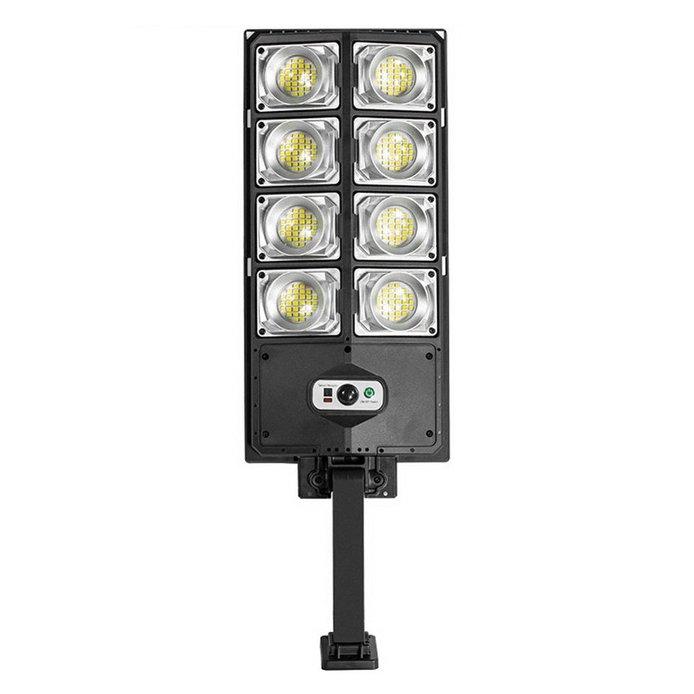 W789AB-4 Waterproof LED Solar Motion Sensor Lights Outdoor Street Lights with Remote Control 3 Lighting Modes Security Light for Front Door Yard Garage