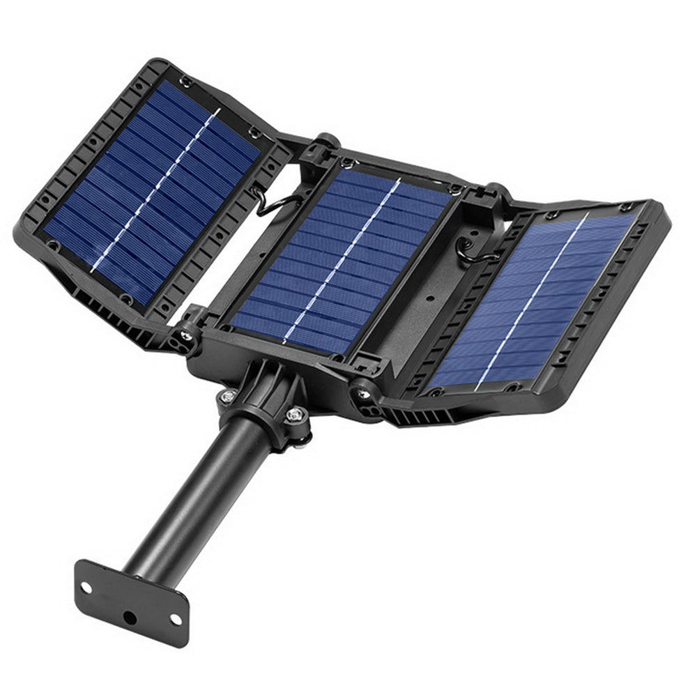W785-6 High-power Solar Lights Outdoor COB Solar Motion Sensor Lights with 3 Heads / 3 Lighting Modes Life Waterproof Security Flood Light for Front Door Yard Garage