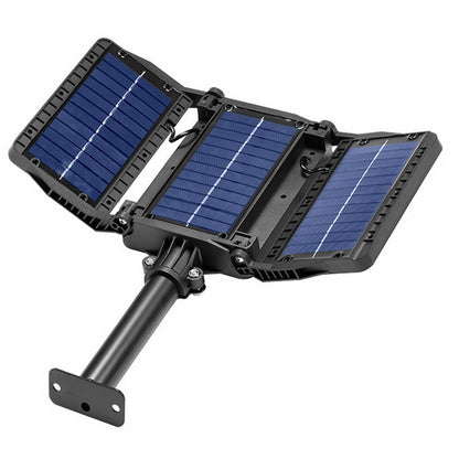 W785-6 High-power Solar Lights Outdoor COB Solar Motion Sensor Lights with 3 Heads / 3 Lighting Modes Life Waterproof Security Flood Light for Front Door Yard Garage