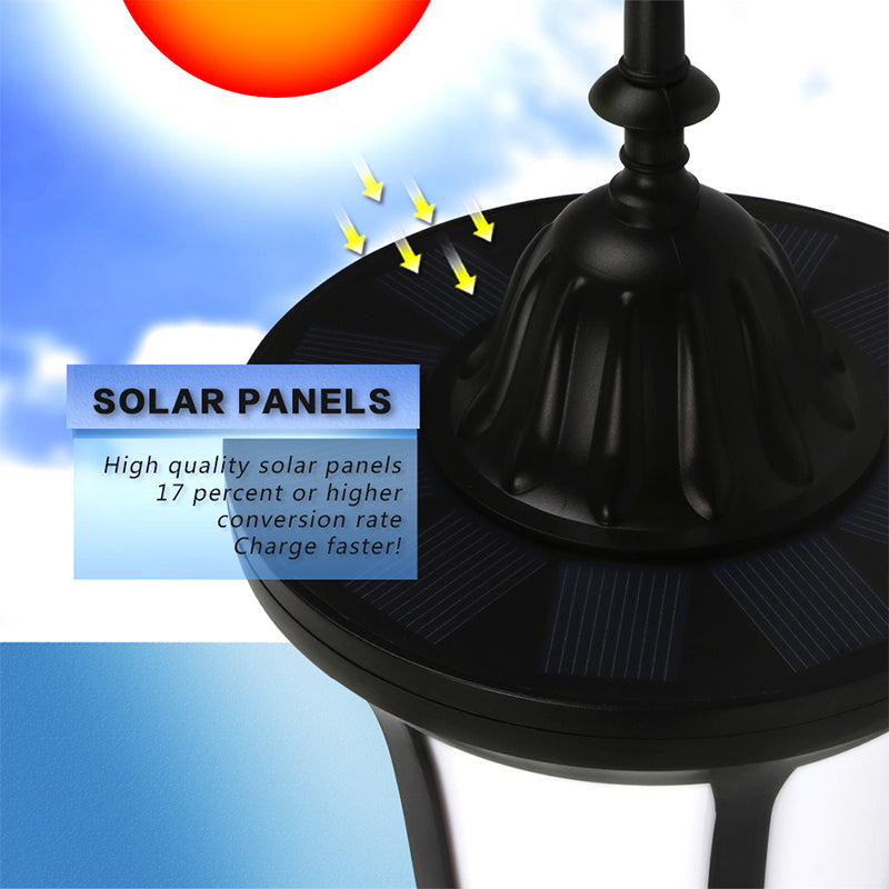 96-LED Outdoor Wall Lamp Solar Simulation Flame Light Waterproof Garden Yard Balcony Decorative Light
