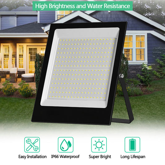 100W 144 LED Square Floodlight Style B IP66 Waterproof Garden Lamp [Switch Control]