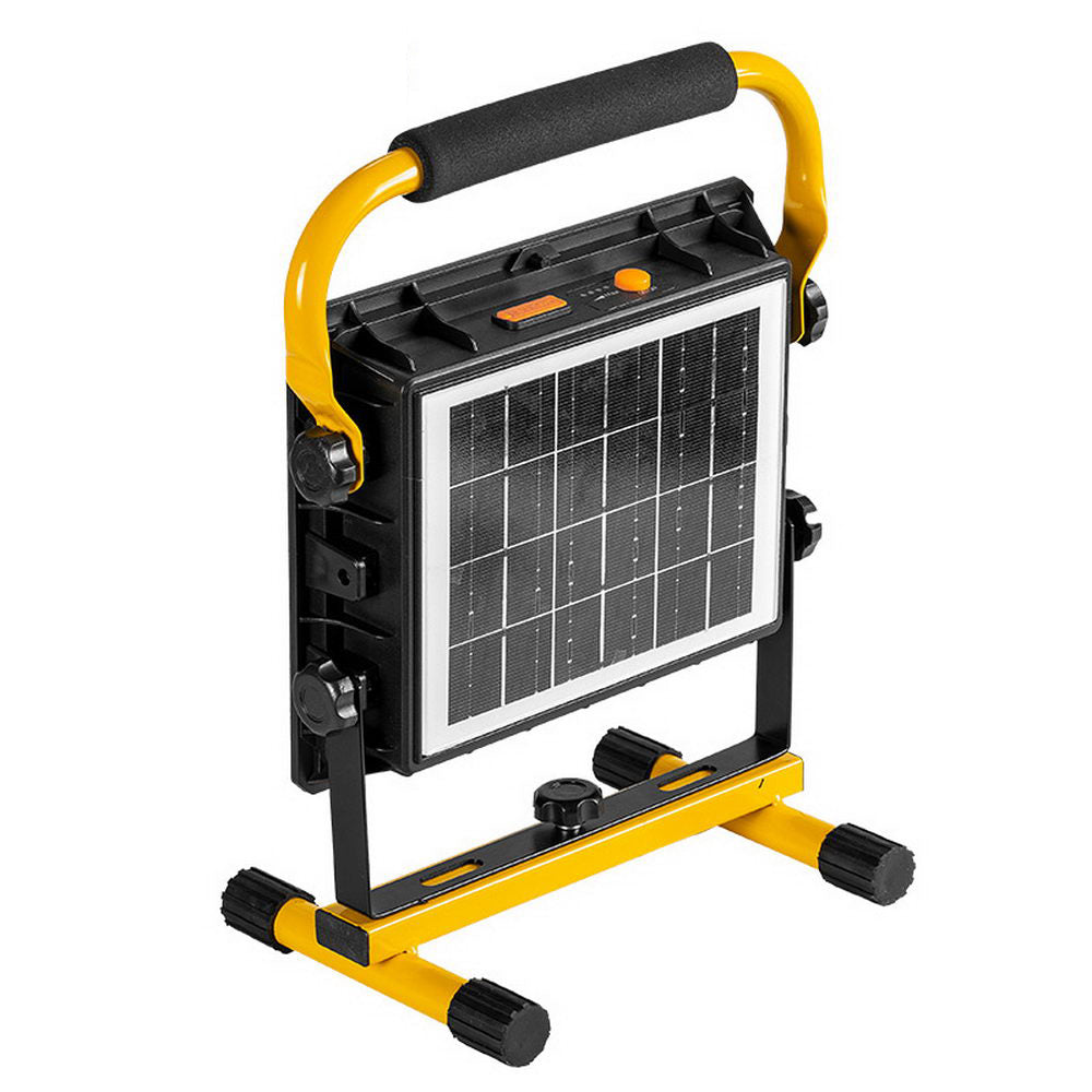 W877-2 Multifunctional 3600mAh Solar LED Light High Power Solar Light Power Bank Portable Searchlight Waterproof Emergency Light Support 360-Degree Rotating 180-Degree Adjustable