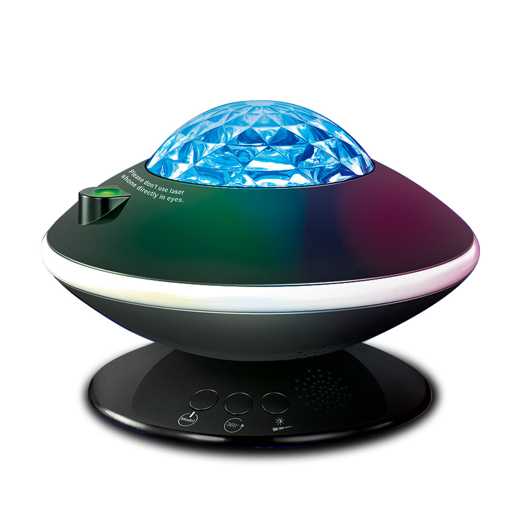 012-2081 LED Starry Sky Projector Ocean Wave 360Â° Rotatable Night Light Room Party Decor