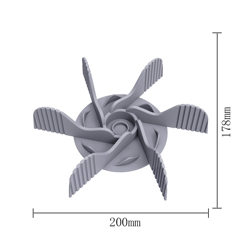 Dog Food Bowl Slow Feeder Windmill Shape Sucker Base Slow Eating Pet Feeding Bowl Accessories (No FDA Certification, BPA Free)