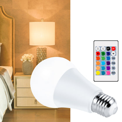15W E27 RGB LED Bulb Light Colorful Changing Atmosphere Lamp with Remote Control